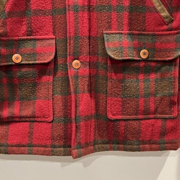 L.L BEAN PLAID ZIP VINTAGE COAT - Picture 4 of 15